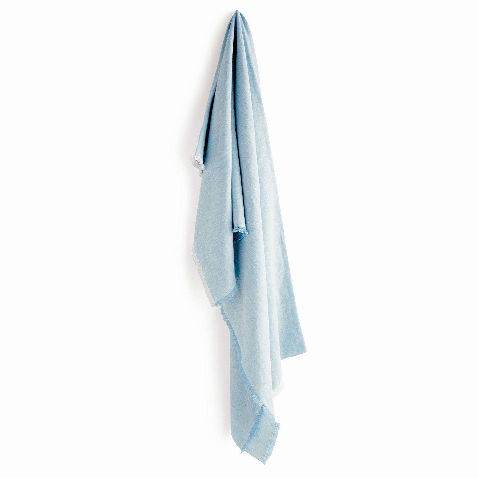 RAYAN EUROPEAN LINEN THROW - Blue