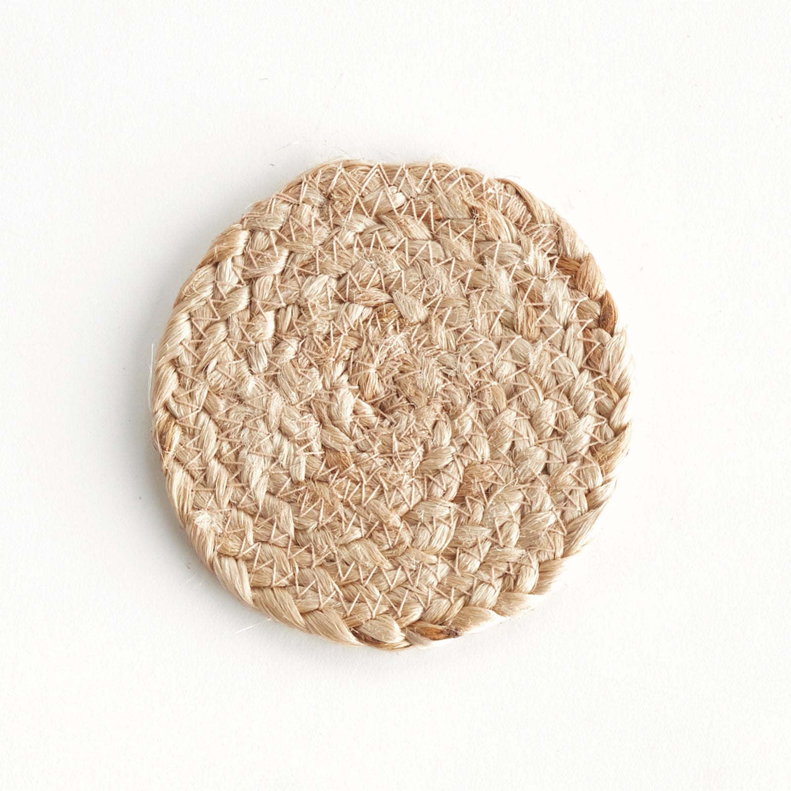 JUTE COASTERS, SET OF 4 - Natural