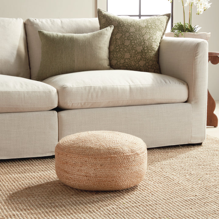 JUTE ROUND POUF