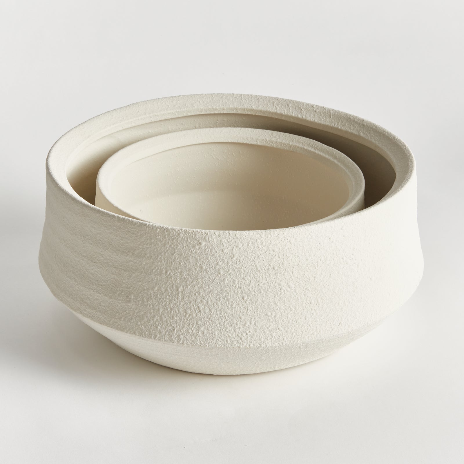 REGINA DECORATIVE BOWLS, SET OF 2 - Putty