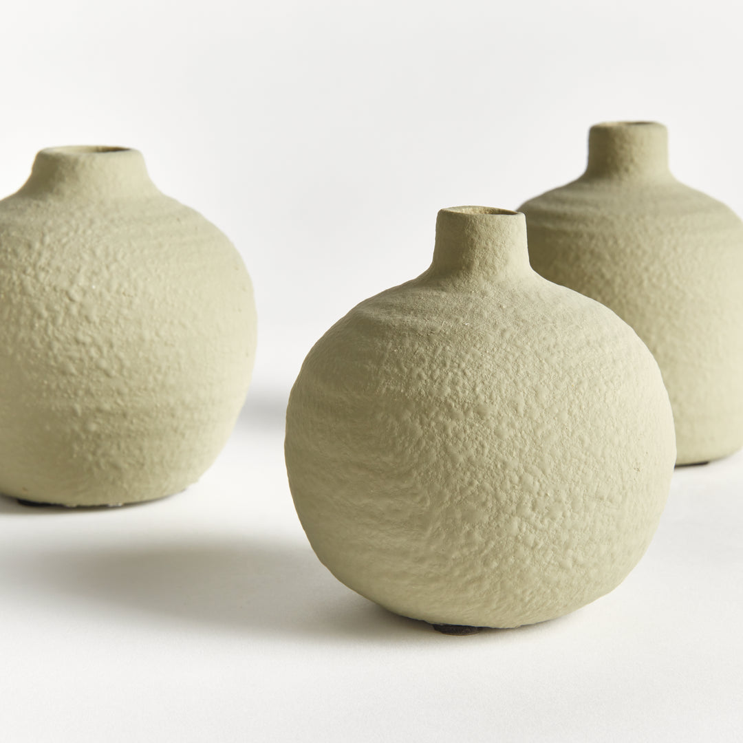 JORDAN BUD VASES, SET OF 3 - Leaf