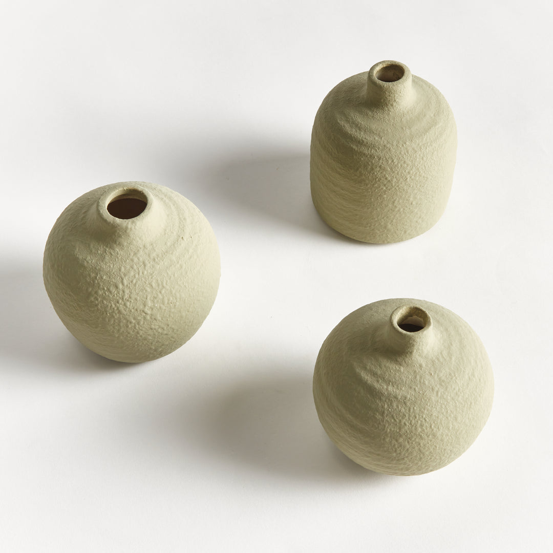 JORDAN BUD VASES, SET OF 3 - Leaf