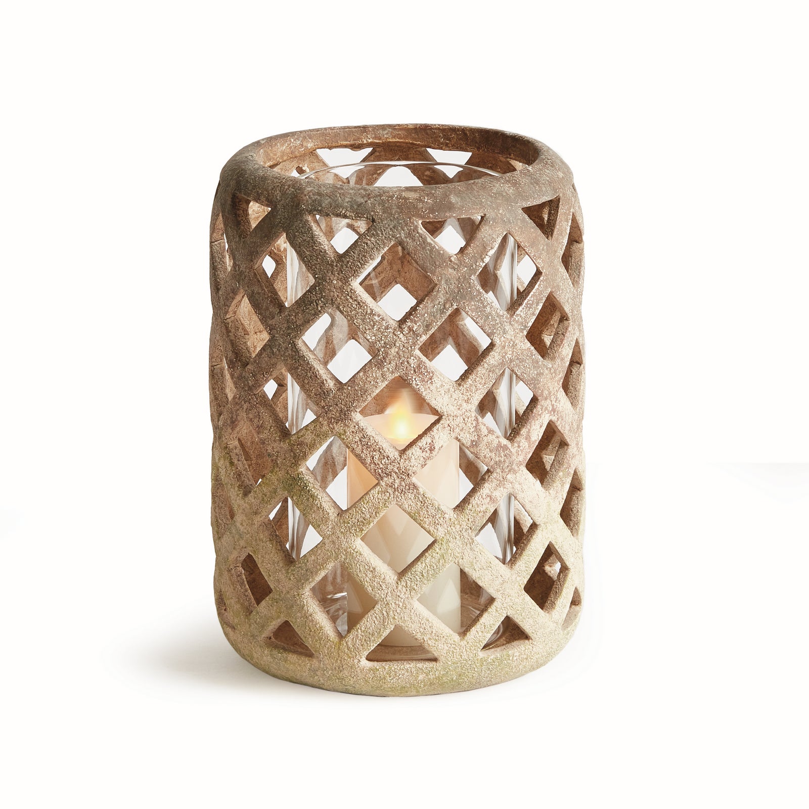 LUCCA HURRICANE LARGE - Moss Terracotta Finish