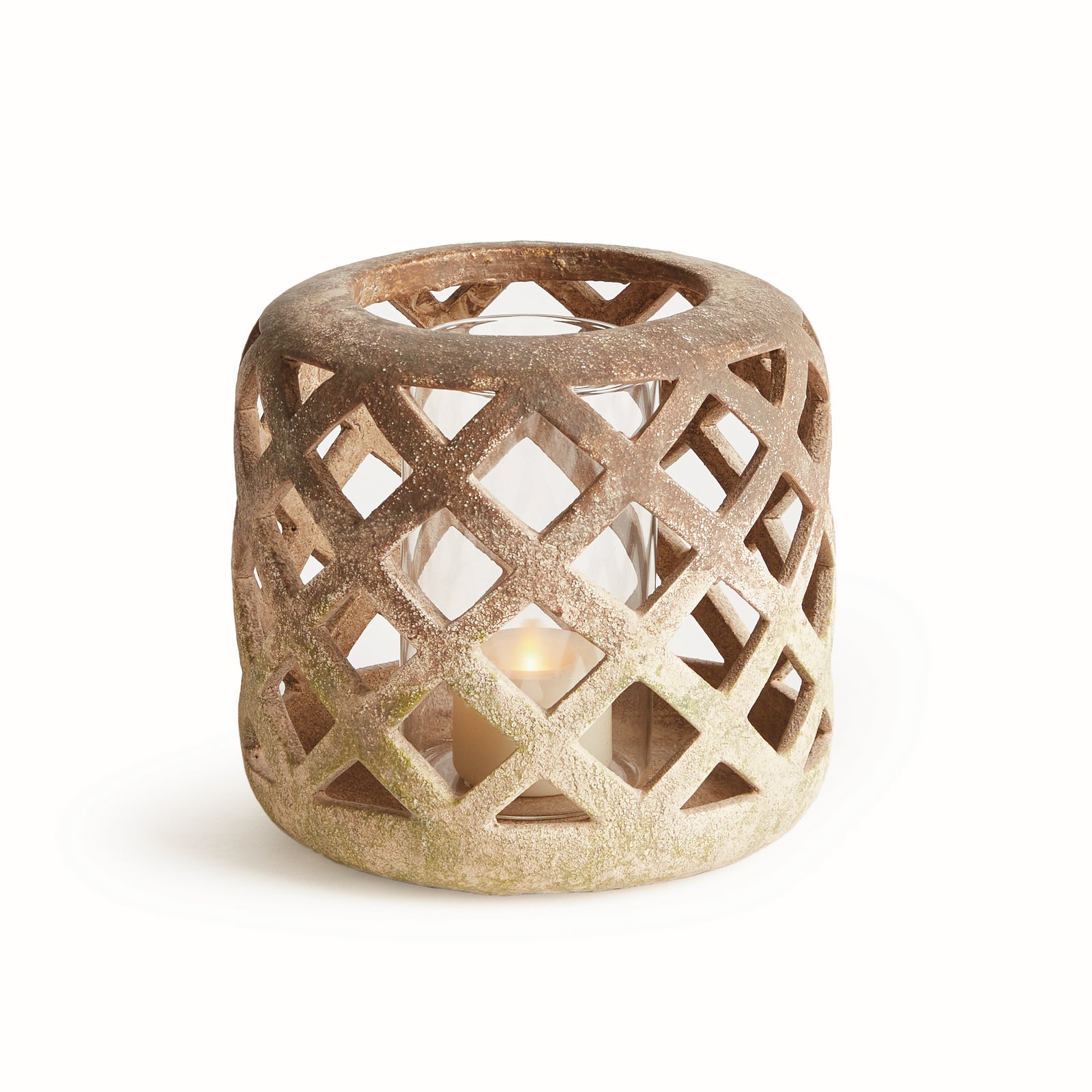 LUCCA HURRICANE SMALL - Moss Terracotta Finish