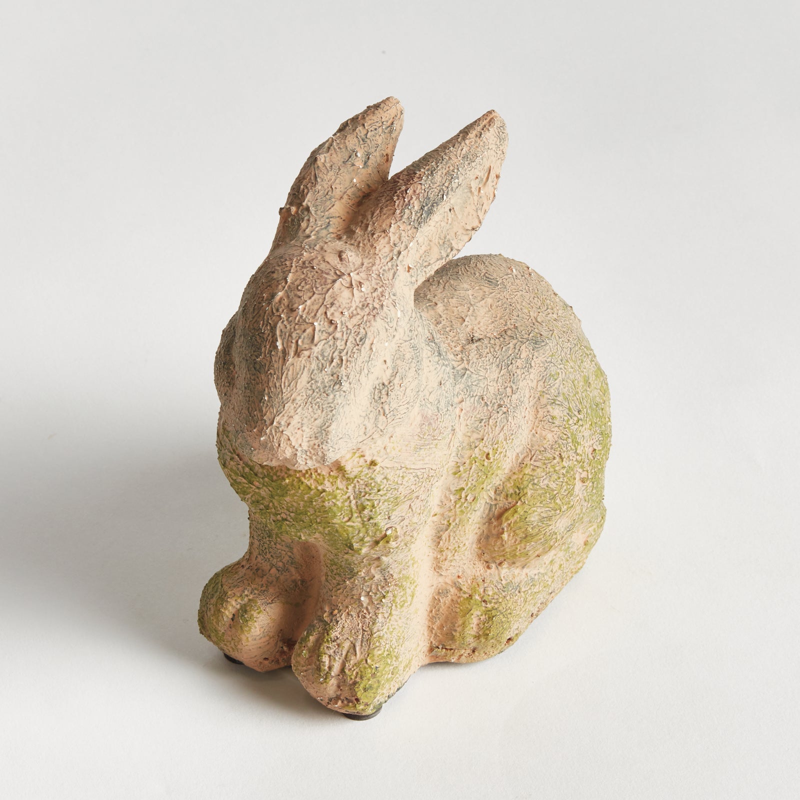 WEATHERED GARDEN RABBIT SMALL - Moss Terracotta Finish