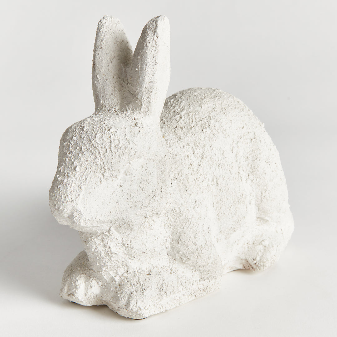WEATHERED GARDEN RABBIT LARGE - Weathered Limestone Finish