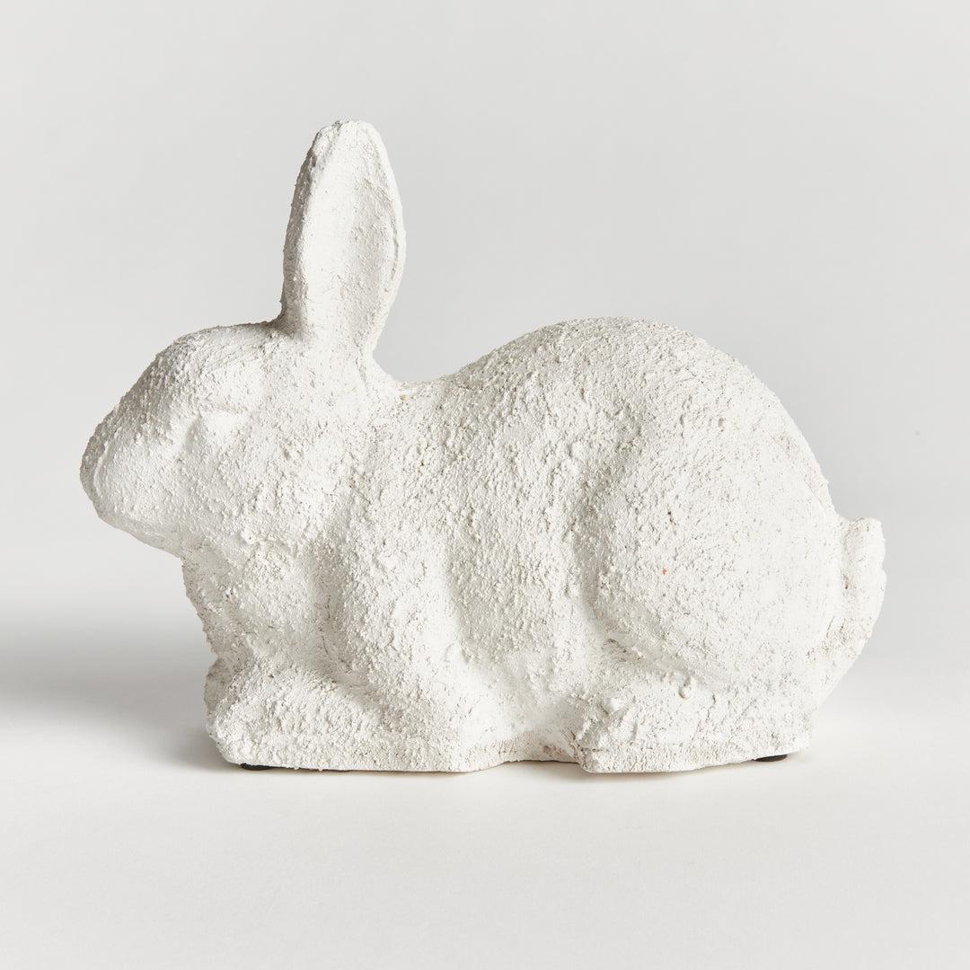 WEATHERED GARDEN RABBIT LARGE - Weathered Limestone Finish