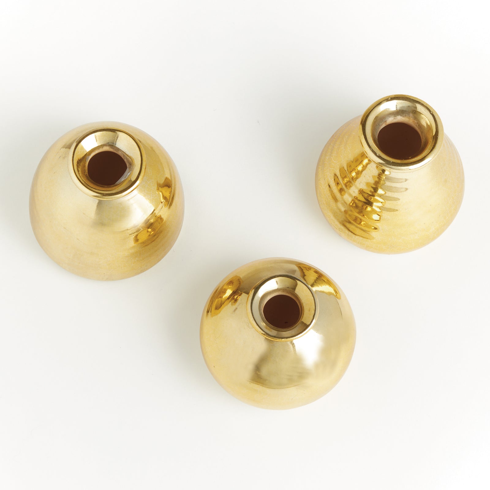 TINSLEY BUD VASES, SET OF 3