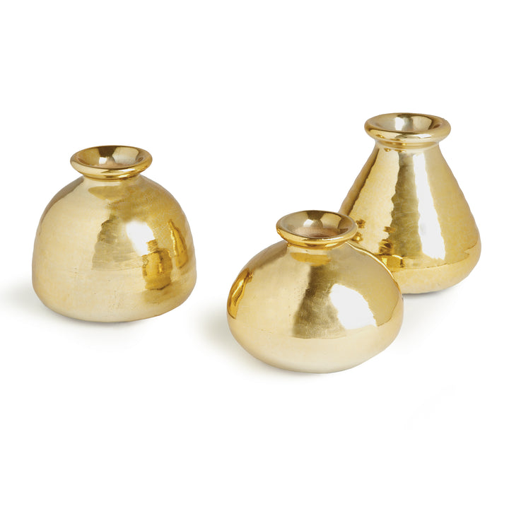 TINSLEY BUD VASES, SET OF 3