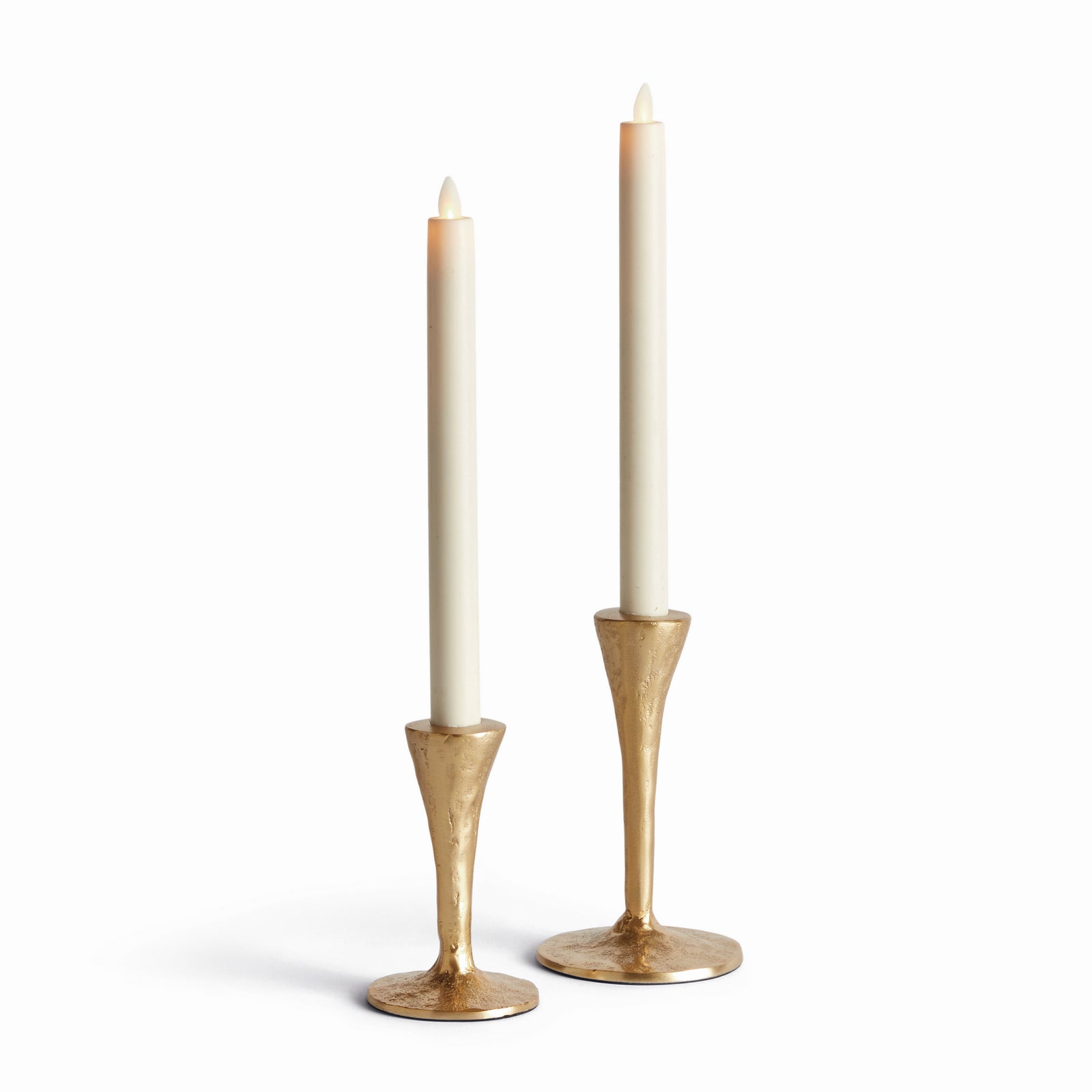 NOAH TAPER HOLDERS, SET OF 2 - Gold