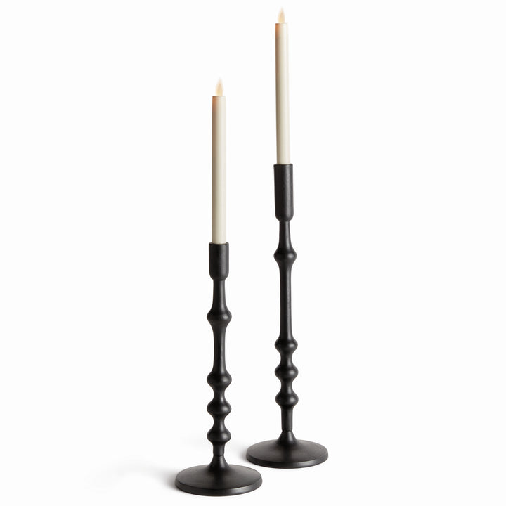 NICHOLAS TAPER HOLDERS, SET OF 2 - Black