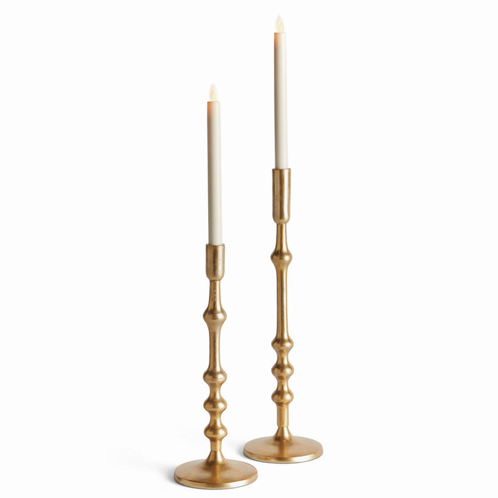 NICHOLAS TAPER HOLDERS, SET OF 2 - Gold