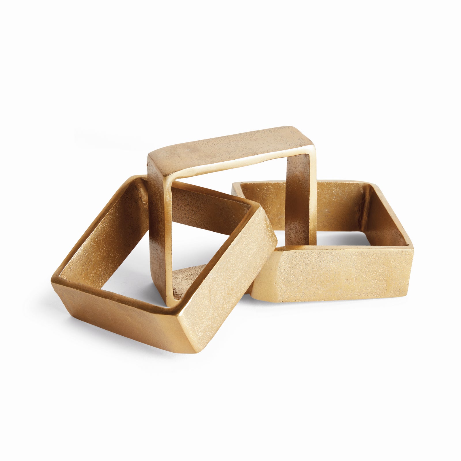 CORBIN SQUARE CHAIN SCULPTURE - Gold