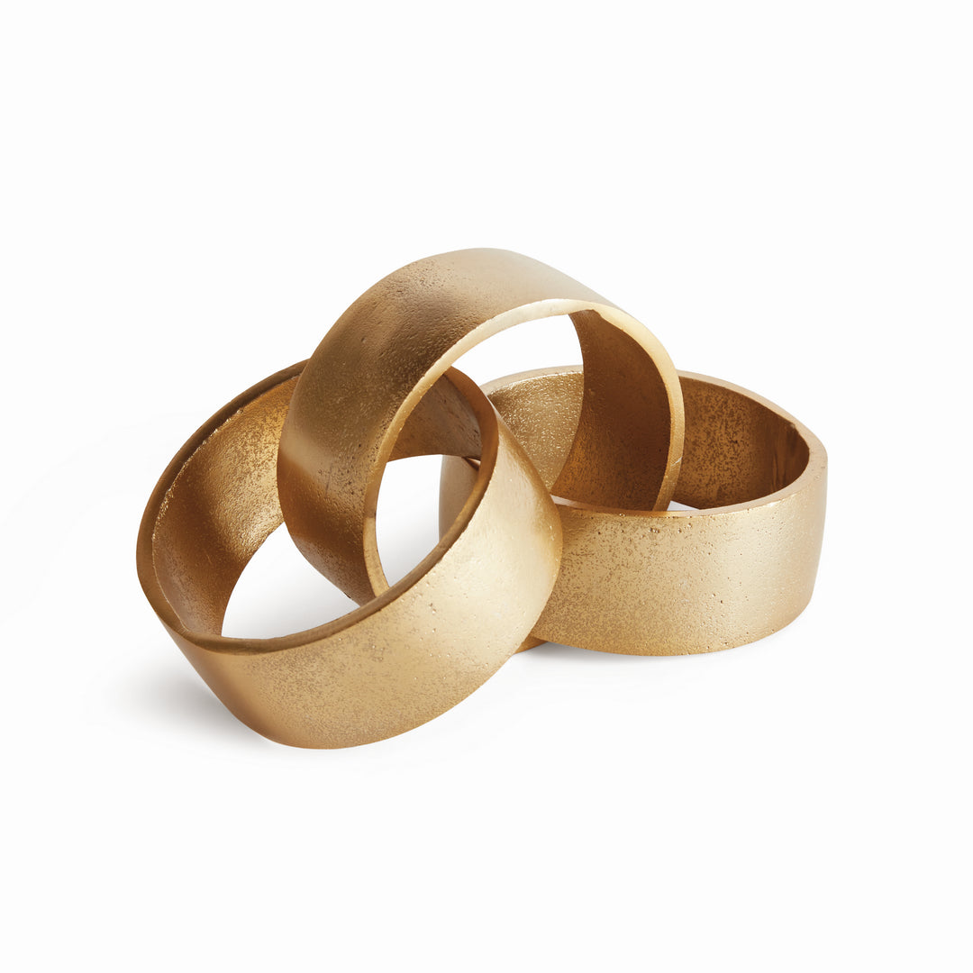CORBIN ROUND CHAIN SCULPTURE - Gold