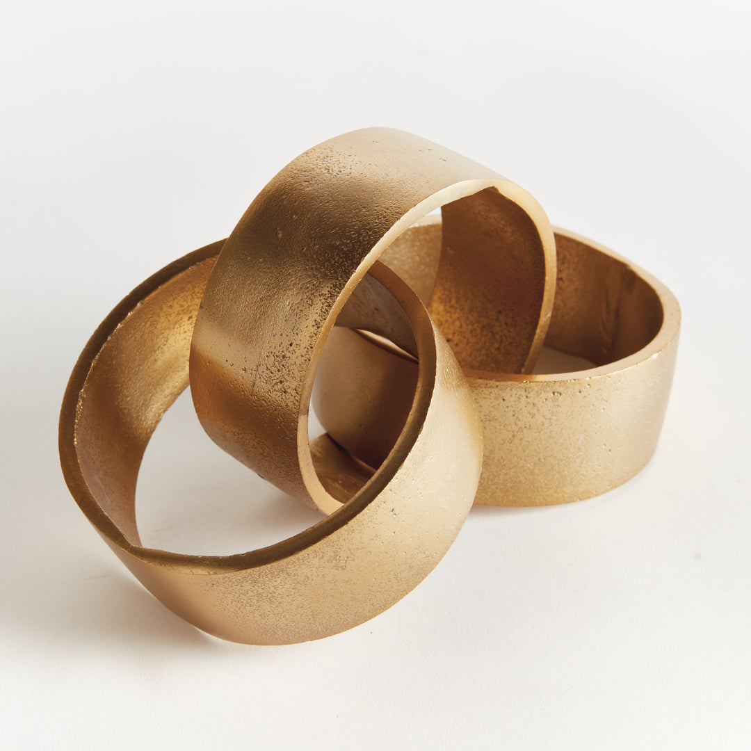 CORBIN ROUND CHAIN SCULPTURE - Gold