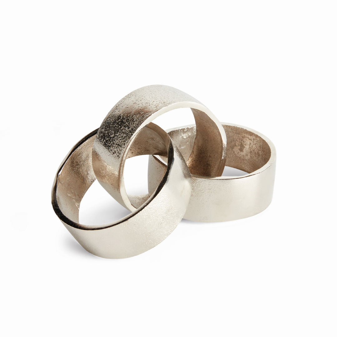 CORBIN ROUND CHAIN SCULPTURE - Silver