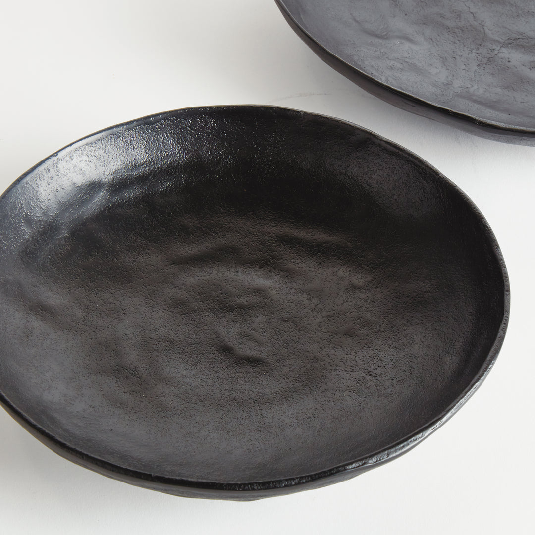 ASHWIN DECORATIVE BOWLS, SET OF 2 - Black