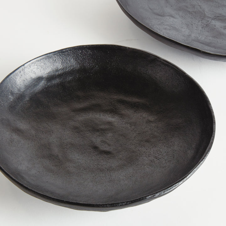 ASHWIN DECORATIVE BOWLS, SET OF 2 - Black