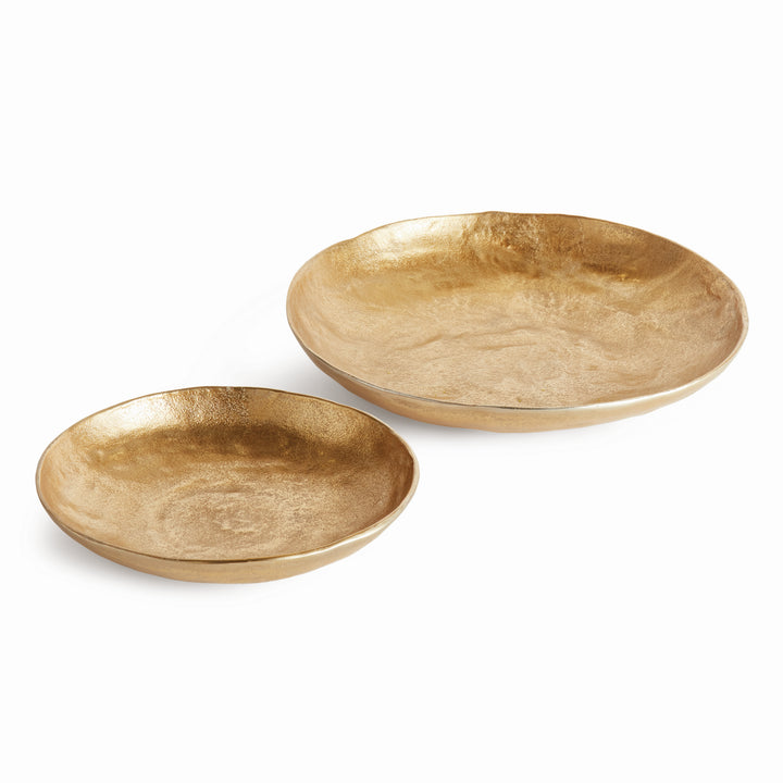 ASHWIN DECORATIVE BOWLS, SET OF 2 - Gold
