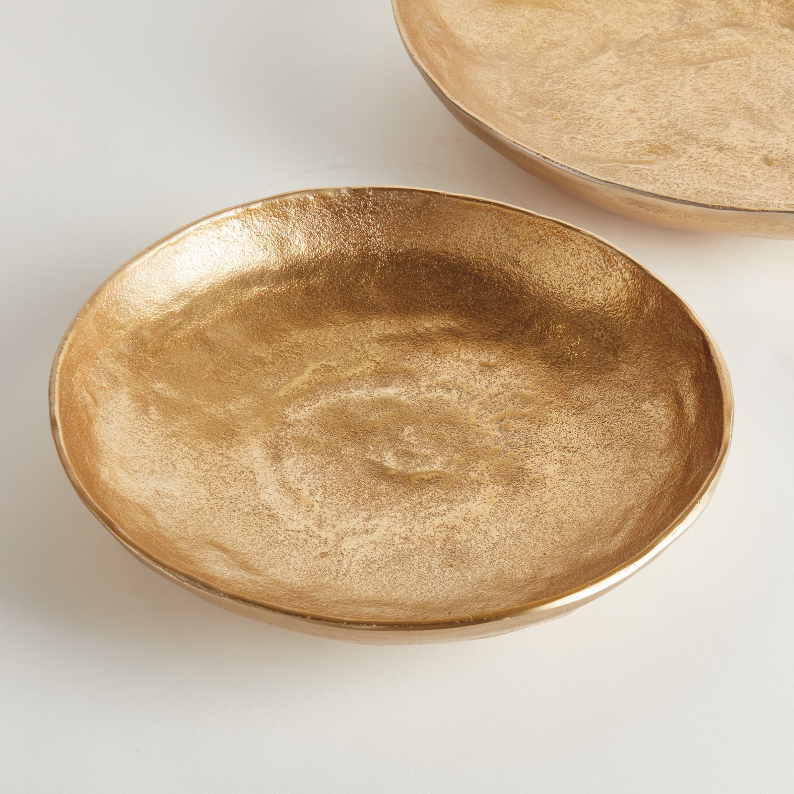 ASHWIN DECORATIVE BOWLS, SET OF 2 - Gold