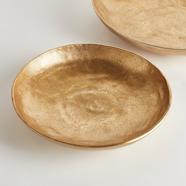 ASHWIN DECORATIVE BOWLS, SET OF 2 - Gold