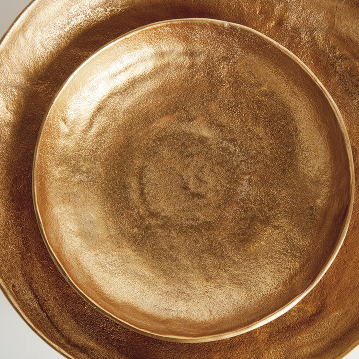 ASHWIN DECORATIVE BOWLS, SET OF 2 - Gold