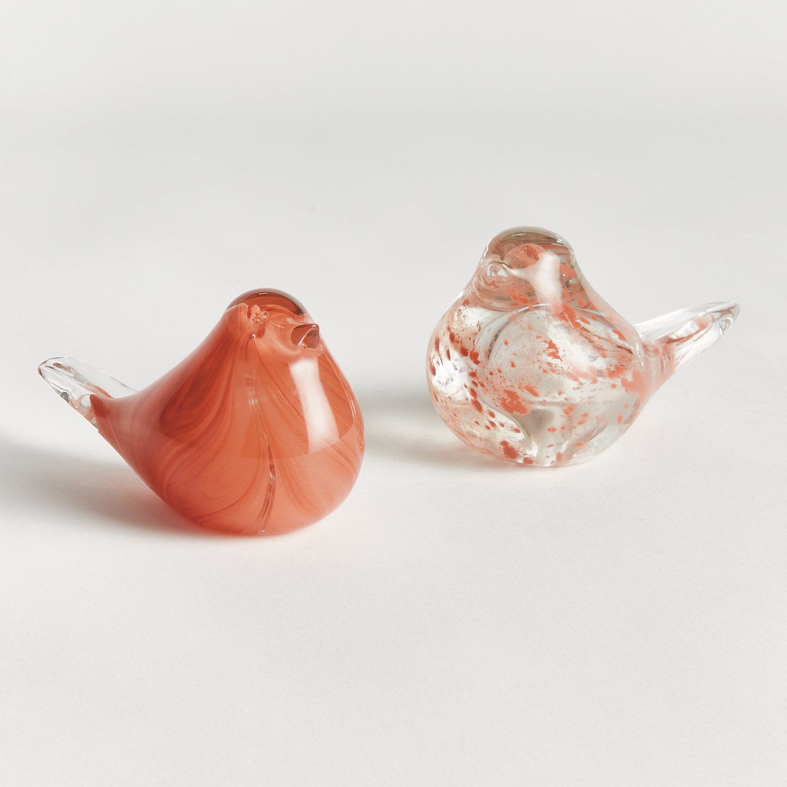 LITTLE FINCHES, SET OF 2 - Transparent Melon
