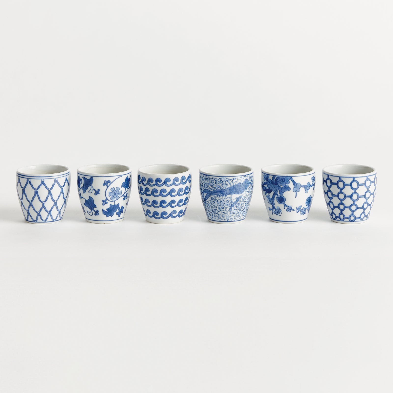 BARCLAY BUTERA DYNASTY MINI FLOWER POTS, SET OF 6