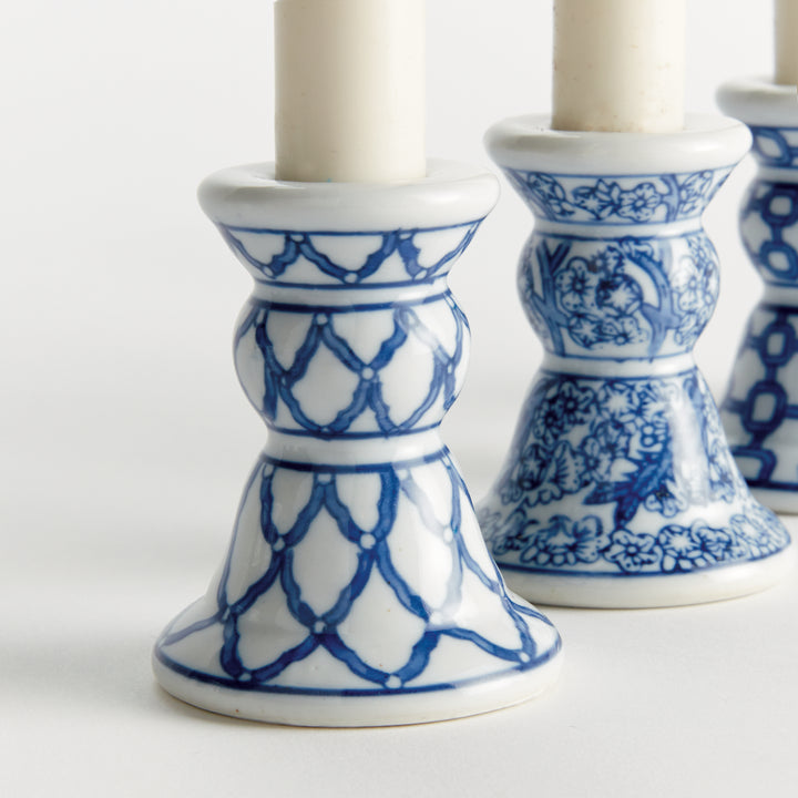 BARCLAY BUTERA DYNASTY MINI TAPER HOLDERS, SET OF 4