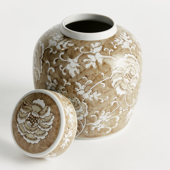 PROVINCE LOTUS LIDDED JAR