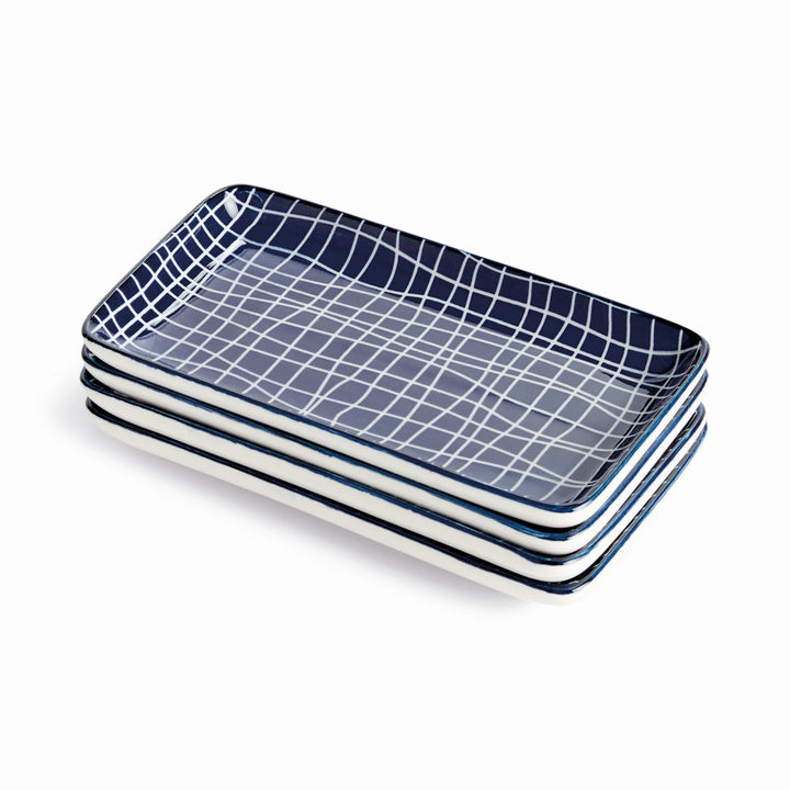 STRIA 7" TRAYS, SET OF 4