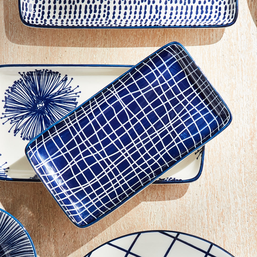 STRIA 7" TRAYS, SET OF 4