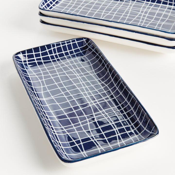 STRIA 7" TRAYS, SET OF 4