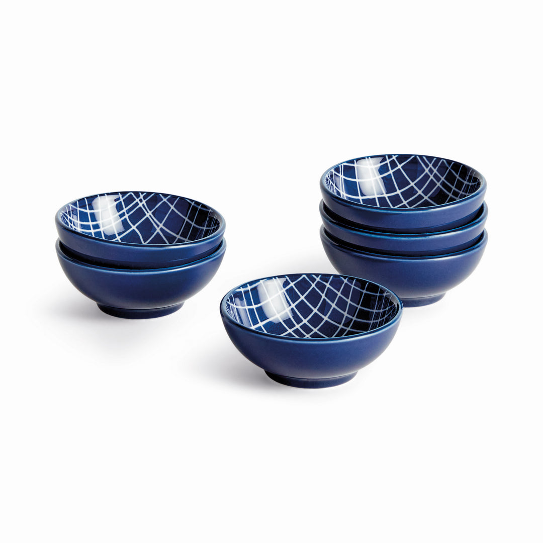 STRIA WEAVES DIP BOWLS, SET OF 6