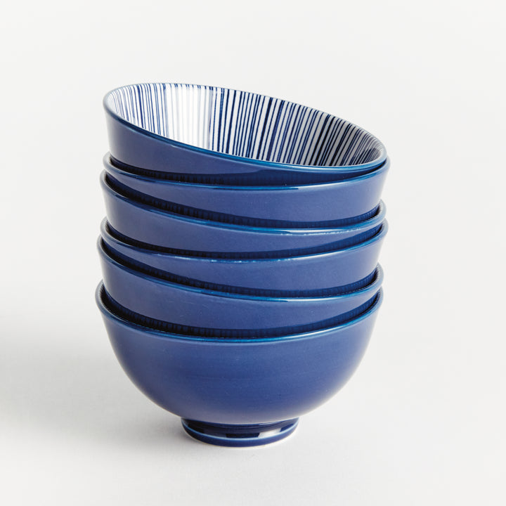 STRIA 4.75" BOWLS, SET OF 6