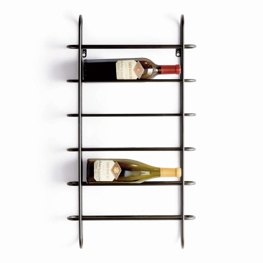 YOUNTVILLE 6-BOTTLE WINE RACK - Black