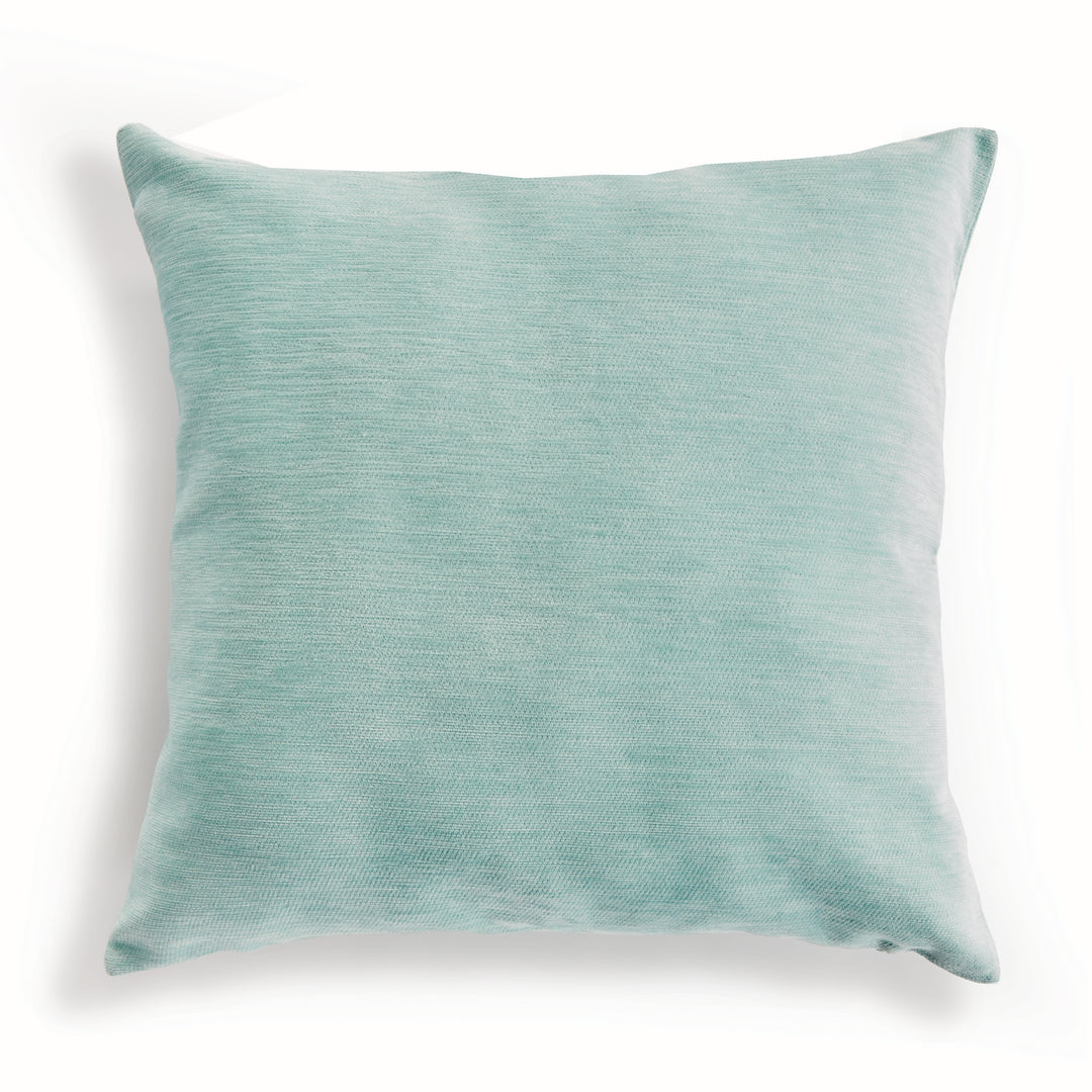 SURI SQUARE INDOOR-OUTDOOR PILLOW 24" - Seafoam/White