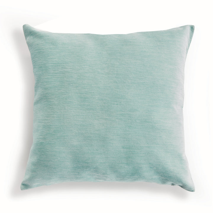 SURI SQUARE INDOOR-OUTDOOR PILLOW 24" - Seafoam/White
