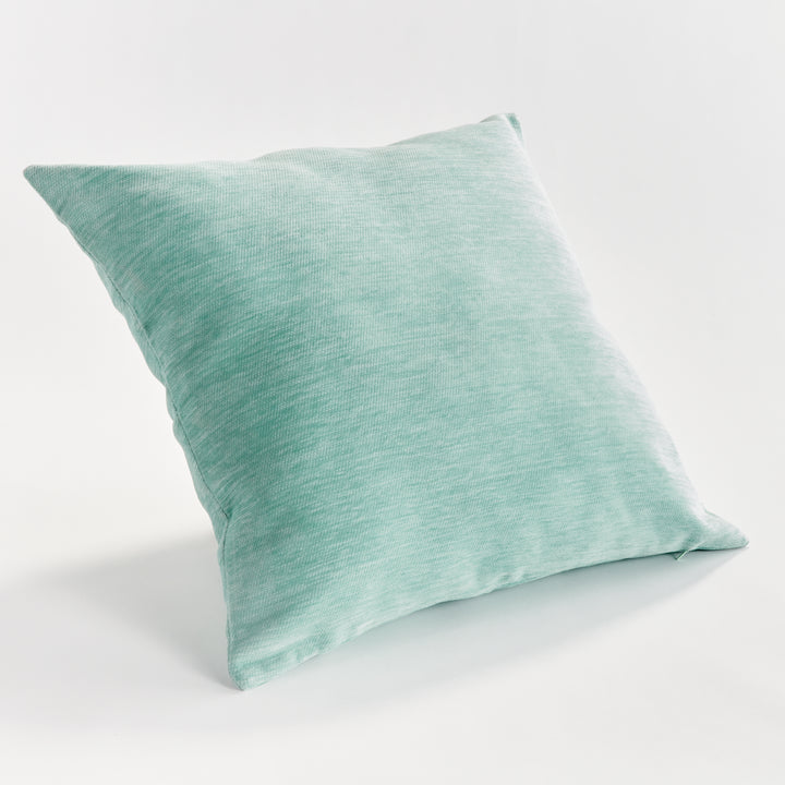 SURI SQUARE INDOOR-OUTDOOR PILLOW 24" - Seafoam/White