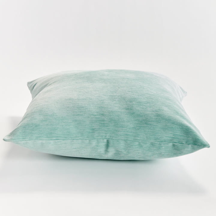 SURI SQUARE INDOOR-OUTDOOR PILLOW 24" - Seafoam/White