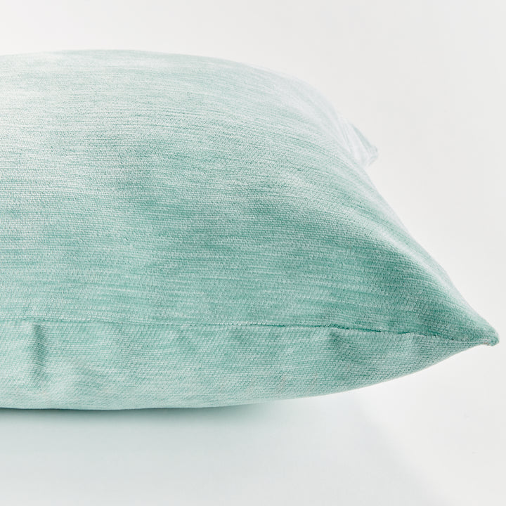 SURI SQUARE INDOOR-OUTDOOR PILLOW 24" - Seafoam/White