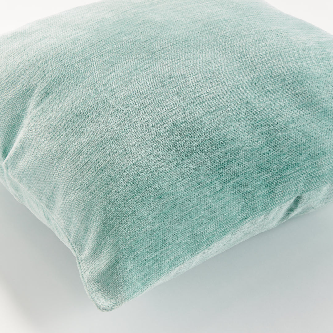 SURI SQUARE INDOOR-OUTDOOR PILLOW 24" - Seafoam/White