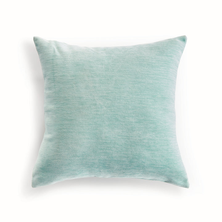 SURI SQUARE INDOOR-OUTDOOR PILLOW 20" - Seafoam/White