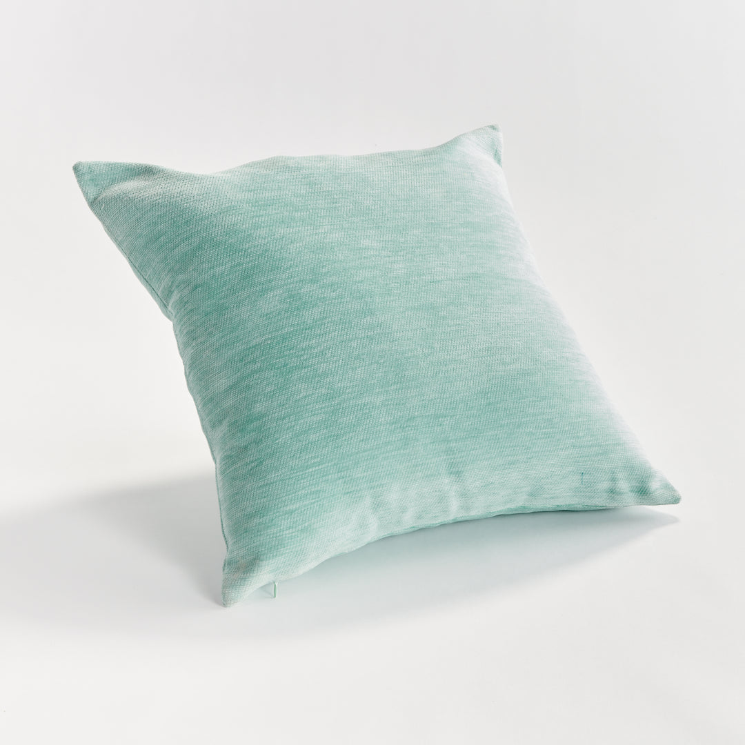 SURI SQUARE INDOOR-OUTDOOR PILLOW 20" - Seafoam/White