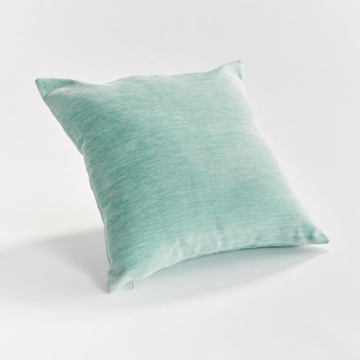 SURI SQUARE INDOOR-OUTDOOR PILLOW 20" - Seafoam/White