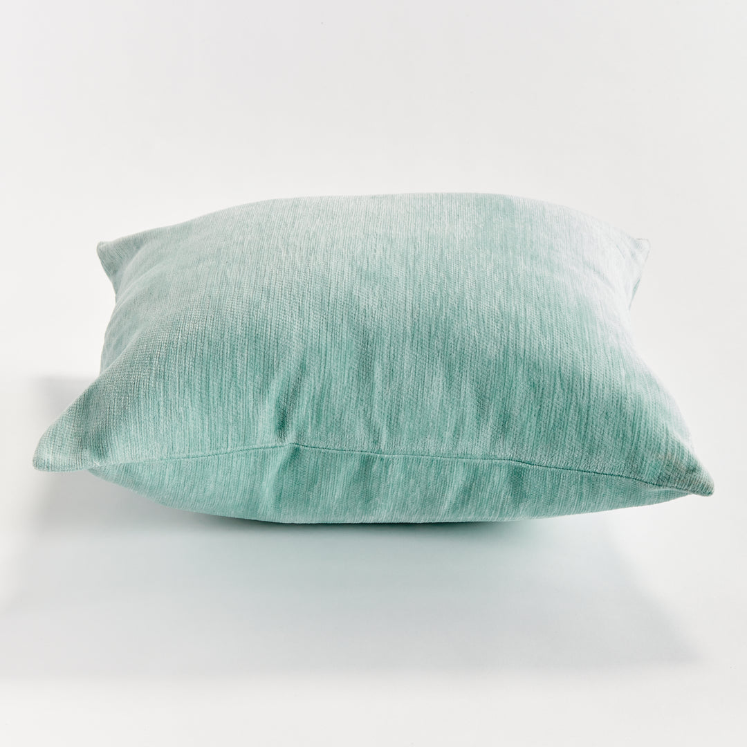 SURI SQUARE INDOOR-OUTDOOR PILLOW 20" - Seafoam/White