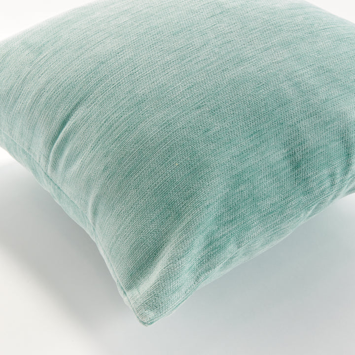 SURI SQUARE INDOOR-OUTDOOR PILLOW 20" - Seafoam/White