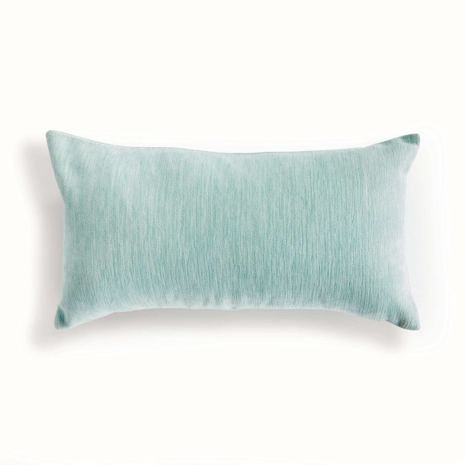 SURI LUMBAR INDOOR-OUTDOOR PILLOW - Seafoam/White