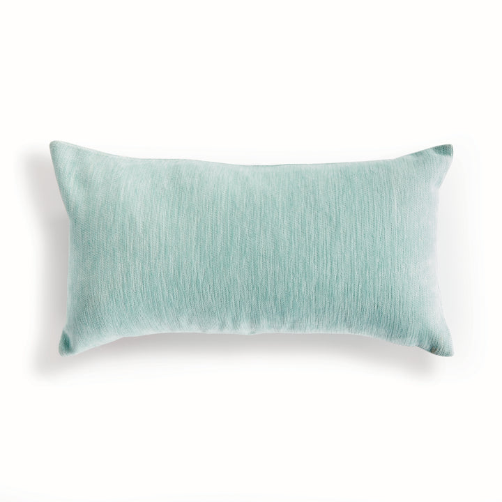 SURI LUMBAR INDOOR-OUTDOOR PILLOW - Seafoam/White