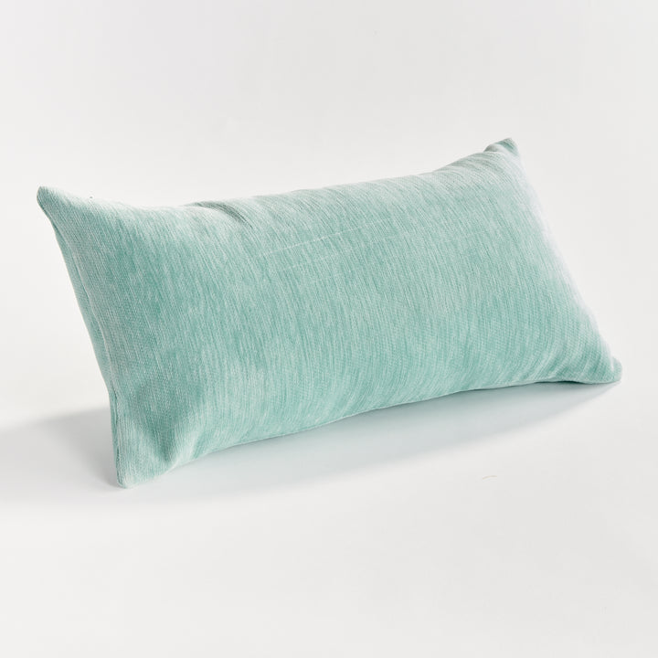 SURI LUMBAR INDOOR-OUTDOOR PILLOW - Seafoam/White